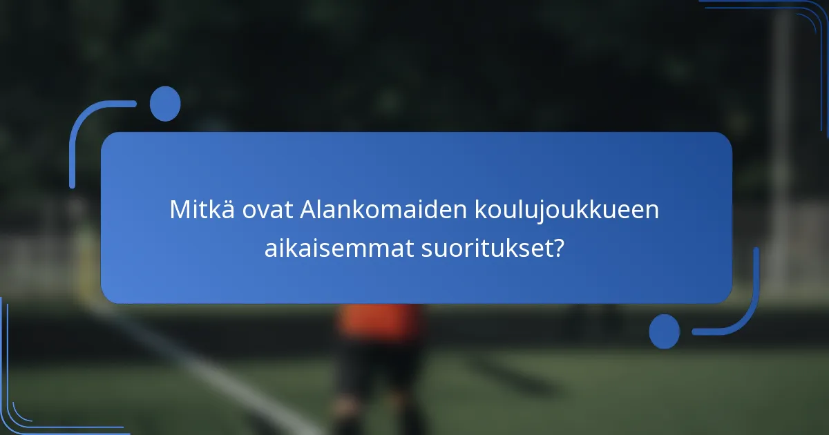 Mitkä ovat Alankomaiden koulujoukkueen aikaisemmat suoritukset?